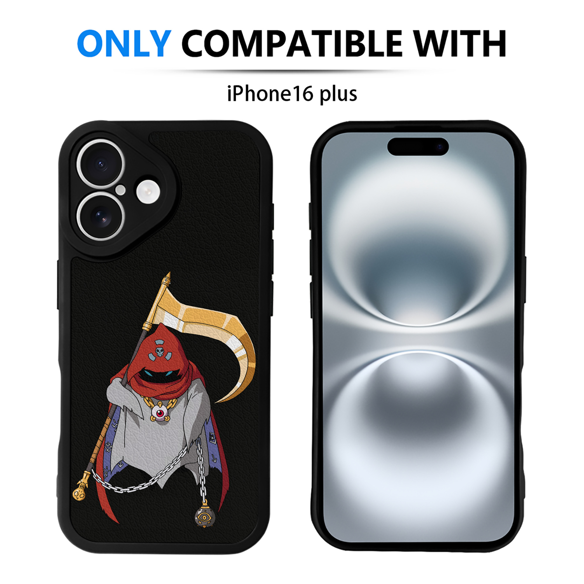 （画像用） Digimon デジタルモンスター/デジモン 【iPhone 16シリーズ対応】シリコンスマホケース（レザー調） 材質：シリコン